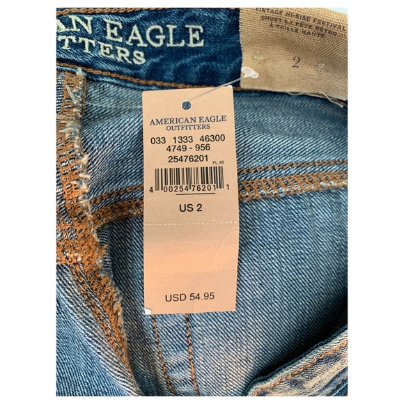 AMERICAN EAGLE SHORTS VINTAGE HI RISE FESTIVAL SIZE S NWT 520-741-8 - Picture 3 of 4